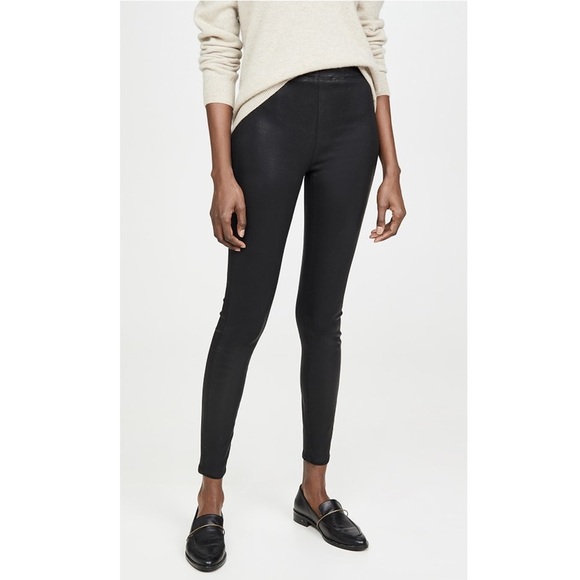 L’agence Rochelle Black Coated Pull On Jeans Sz M - Picture 1 of 9